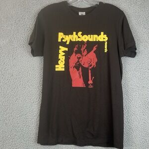Doom Heavy Psych Sounds Records T Shirt Adult Size Small Faded Black B&C RARE